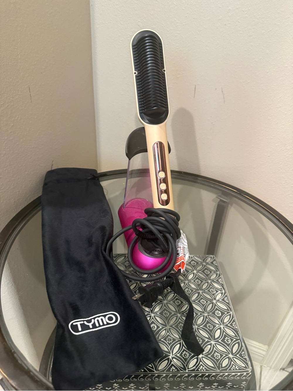 Tymo Gold and Pink Hot Air Styling Brush - Picture 1 of 1